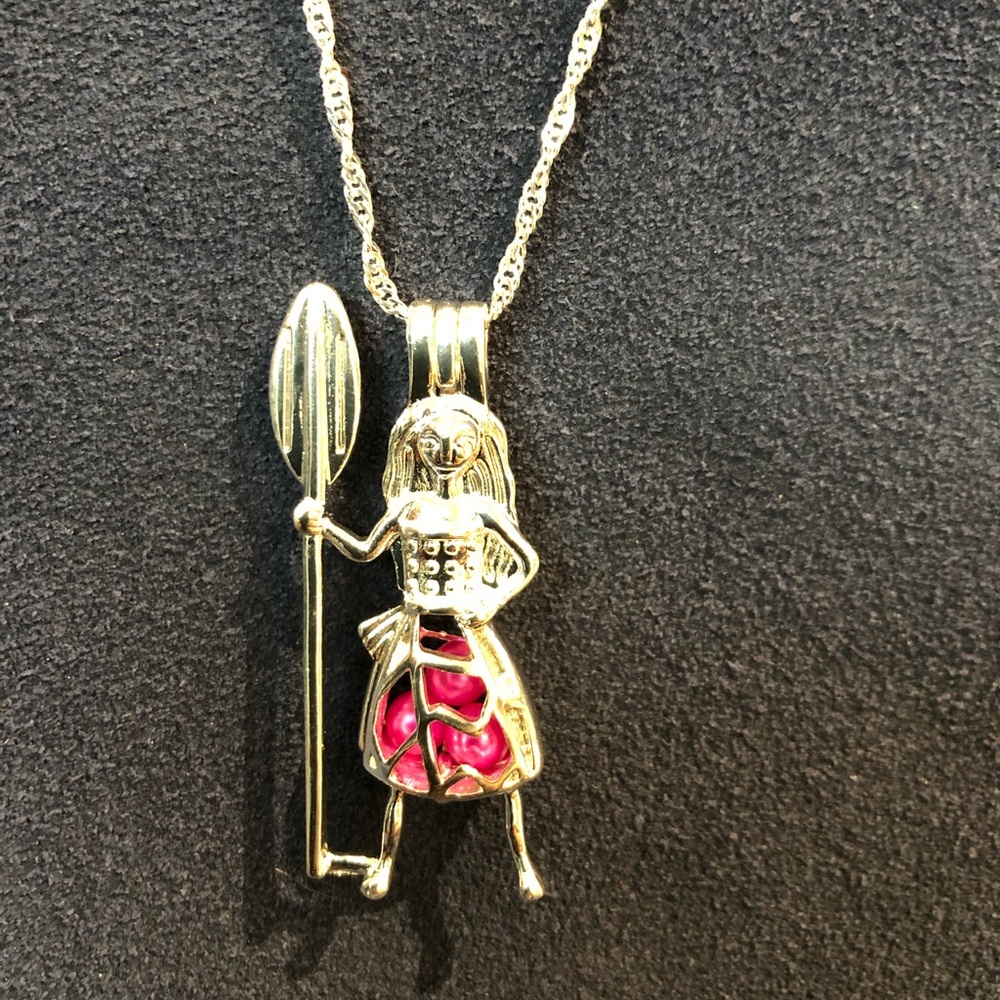 SALE! Disney Moana inspired pearl cage necklace